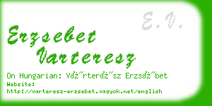 erzsebet varteresz business card